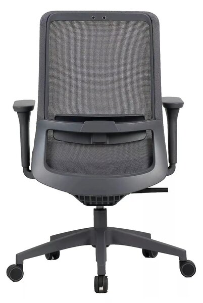 Scaun birou Q-718, gri, plasă