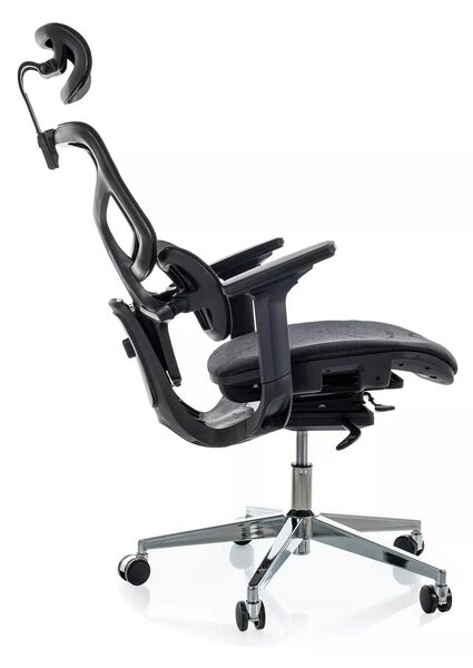 Scaun birou EQ-1, negru, plasă, 71x48x112 cm