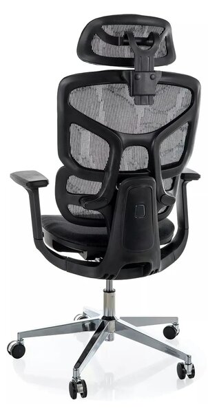 Scaun birou EQ-1, negru, plasă, 71x48x112 cm