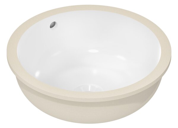 Hansgrohe Xuniva S lavoar 35x35 cm rotund sub blat alb luciu 60151450