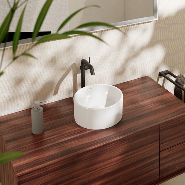 Hansgrohe Xuniva S lavoar 30x30 cm rotund de blat alb luciu 60163450