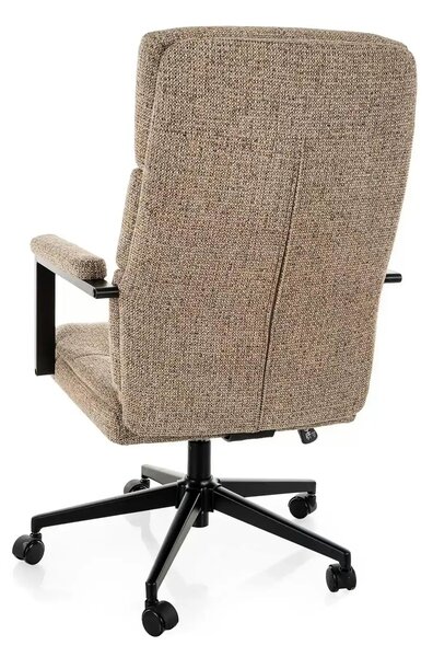 Scaun birou Q-090, bej închis, stofă, 62x48x106 cm