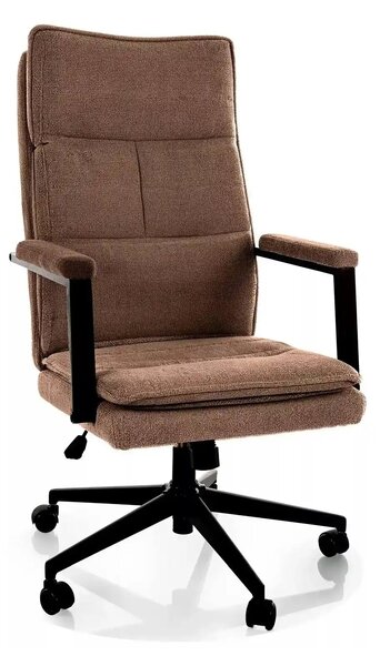 Scaun birou Q-091, bej închis, stofă, 62x48x111 cm