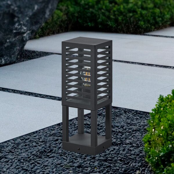 EGLO Lumină de piedestal Alamonte 3, negru, reglabil, Negru, Metal, Modern