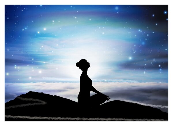 Tablou - Femaia meditând (70x50 cm)
