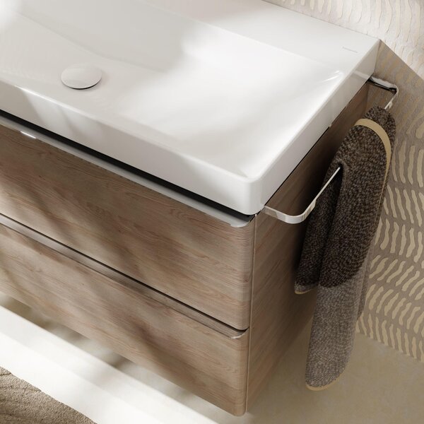 Hansgrohe Xelu Q dulap 78x49.5x60.5 cm sub chiuveta pe perete stejar-crom 54029000