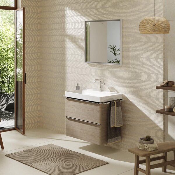 Hansgrohe Xelu Q dulap 78x49.5x60.5 cm sub chiuveta pe perete stejar-crom 54029000