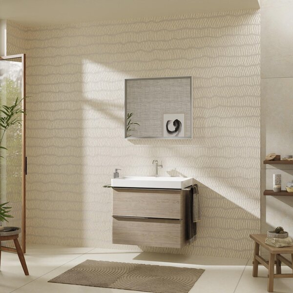 Hansgrohe Xelu Q dulap 78x49.5x60.5 cm sub chiuveta pe perete stejar-crom 54029000