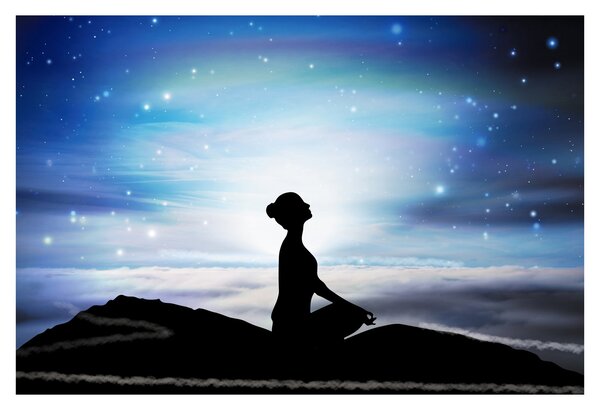 Tablou - Femaia meditând (90x60 cm)