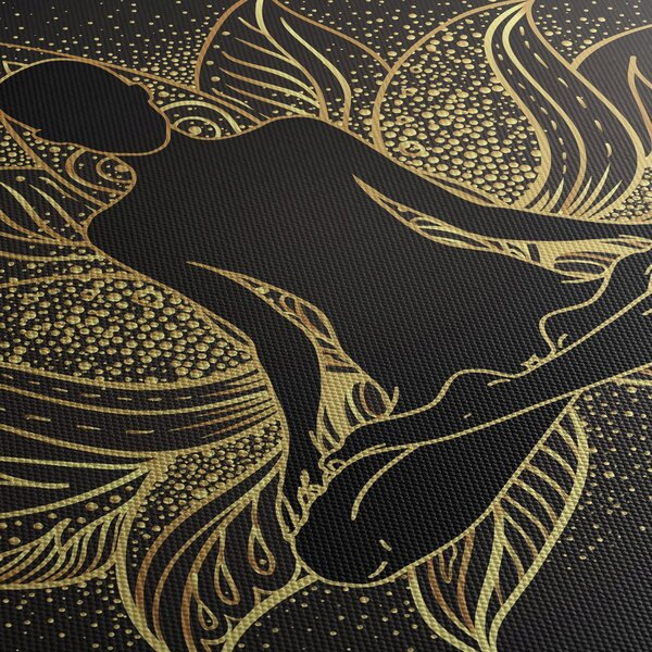 Tablou - Silueta într-o floare de lotus (120x50 cm)