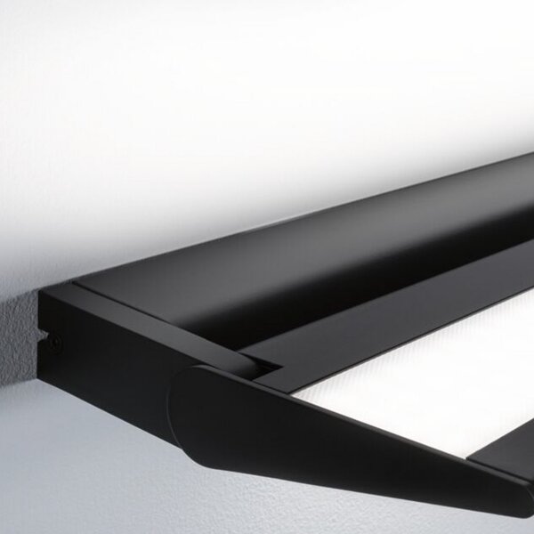 Paulmann Ranva aplică LED, reglare 3 trepte, negru, reglabil, Negru, Camera de zi / sufragerie, Metal, Modern