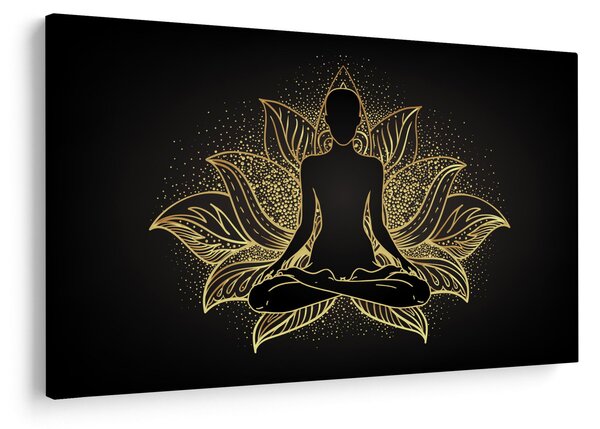 Tablou - Silueta într-o floare de lotus (90x60 cm)