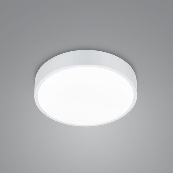 Trio Lighting Plafonieră cu LED Waco, CCT, Ø 31cm, alb mat, reglabil, Alb, Camera de zi / sufragerie, Metal