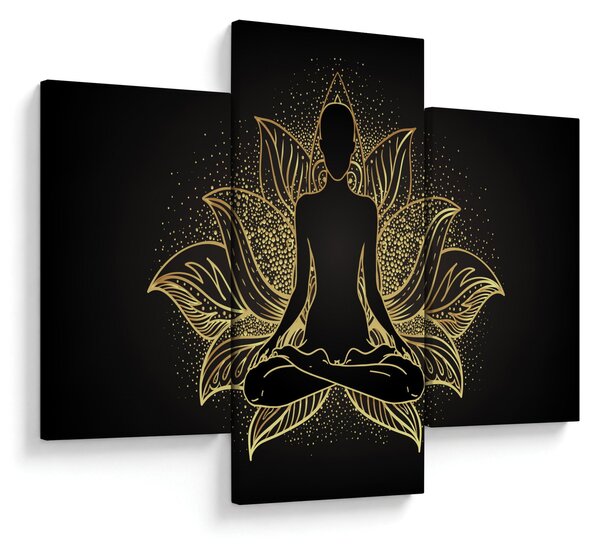Tablou - Silueta într-o floare de lotus (90x60 cm)