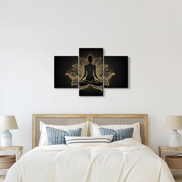 Tablou - Silueta într-o floare de lotus (90x60 cm)