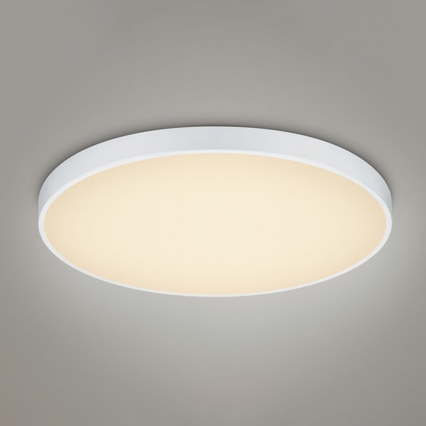 Trio Lighting Plafonieră cu LED Waco, CCT, Ø 75 cm, alb mat, reglabil, Alb, Camera de zi / sufragerie, Metal