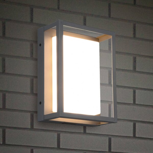 Trio Lighting Aplică cu LED-uri pentru exterior Witham, IP54, CCT, antracit, Negru, Metal, Modern