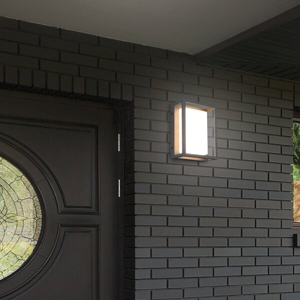 Trio Lighting Aplică cu LED-uri pentru exterior Witham, IP54, CCT, antracit, Negru, Metal, Modern
