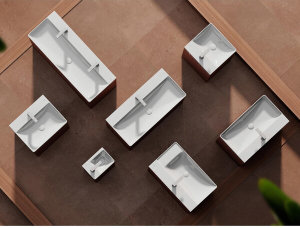 Hansgrohe Xelu Q lavoar 80x48 cm dreptunghiular clasică-mobilier alb luciu 61030450