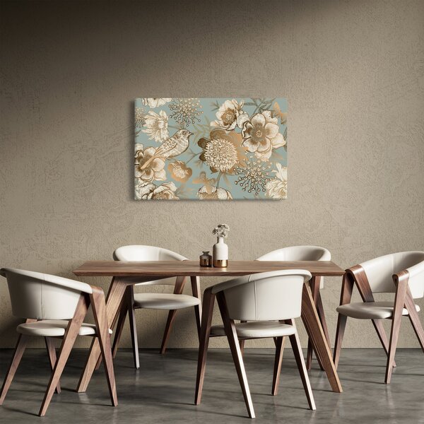 Tablou - Flori aurii (90x60 cm)