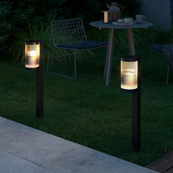 Nordlux Bornă luminoasă Coupar Garden din aluminiu, negru, reglabil, Negru, Metal