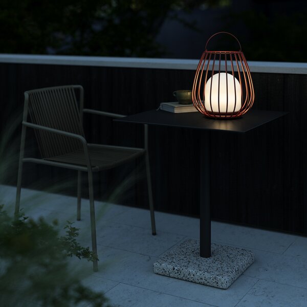Nordlux Lampă de masă cu LED Jim To-Go, pentru exterior, roșu, reglabil, Roșu, Metal, Modern