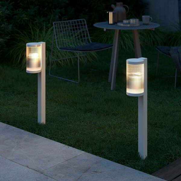 Nordlux Bornă luminoasă Coupar Garden din aluminiu, nisip, reglabil, Bej, Metal