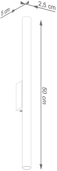Sollux Lighting Pastelo lampă de perete 2x8 W auriu SL.1179
