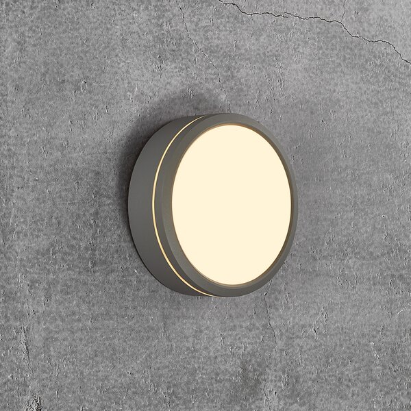 Nordlux Aplică de exterior LED Ava Smart, gri, reglabil, Gri, Baie, Metal