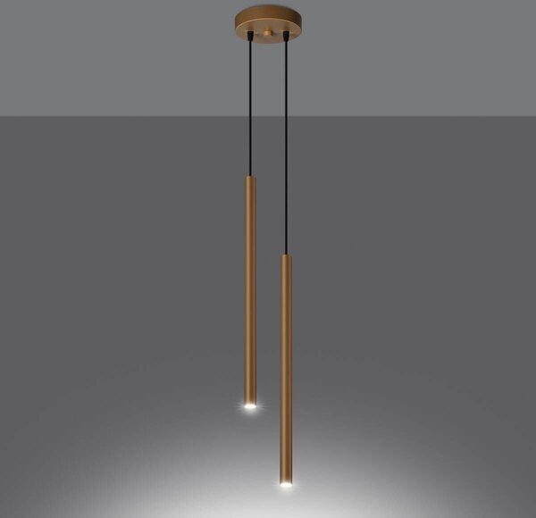 Sollux Lighting Pastelo lampă suspendată 2x8 W auriu SL.1305