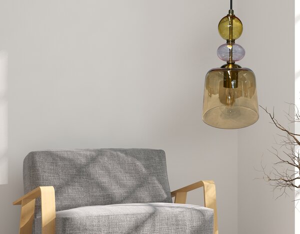 Light Prestige Tropea lampă suspendată 1x18 W chihlimbar LP-2004/1PS