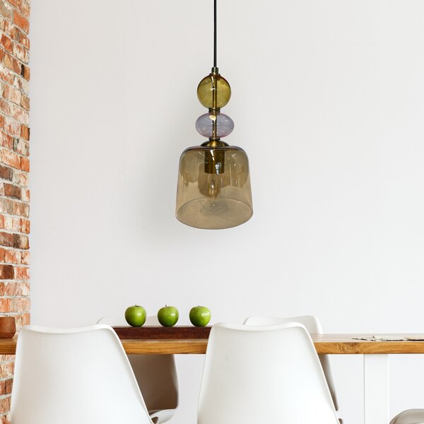 Light Prestige Tropea lampă suspendată 1x18 W chihlimbar LP-2004/1PS