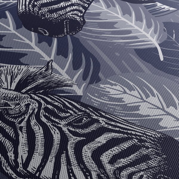 Tablou - Zebre între frunze (90x60 cm)