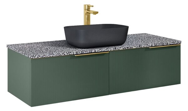 Elita Soho Slim dulap 120x45.3x31.8 cm sub chiuveta pe perete verde RE081204047010