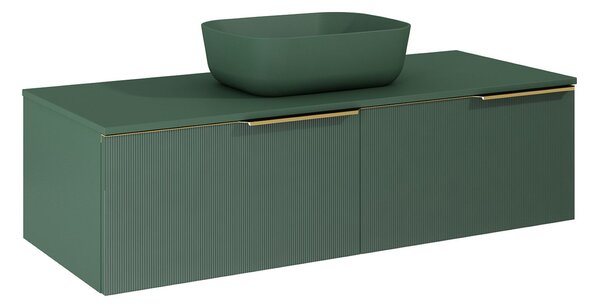 Elita Soho Slim dulap 120x45.3x31.8 cm sub chiuveta pe perete verde RE081204047010