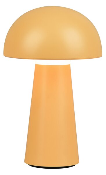 Reality Leuchten Lampă LED de masă Lennon IP44 acumul, regl, galben, reglabil, Galben, Plastic, Modern