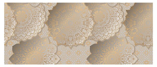 Tablou - Mandale în tonuri aurii (120x50 cm)