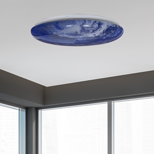 Light Prestige Tierra plafon 1x24 W alb-bleumarin LP-1106/1CTIERRA