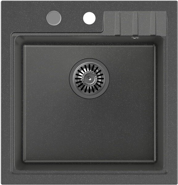 Quadron Peter chiuveta graniteq 50x52 cm negru HCQP5052CZK