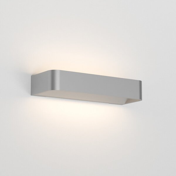 Rotaliana Frame W2 lampă de perete 2.700K argintiu, Gri, Camera de zi / sufragerie, Metal, Design, Priză de perete sus / jos