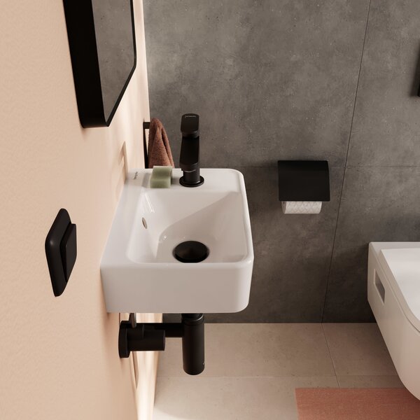 Hansgrohe Xanuia Q lavoar 36x25 cm dreptunghiular clasică alb luciu 60129450