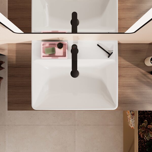 Hansgrohe Xanuia Q lavoar 60x48 cm dreptunghiular clasică-de blat alb luciu 60243450
