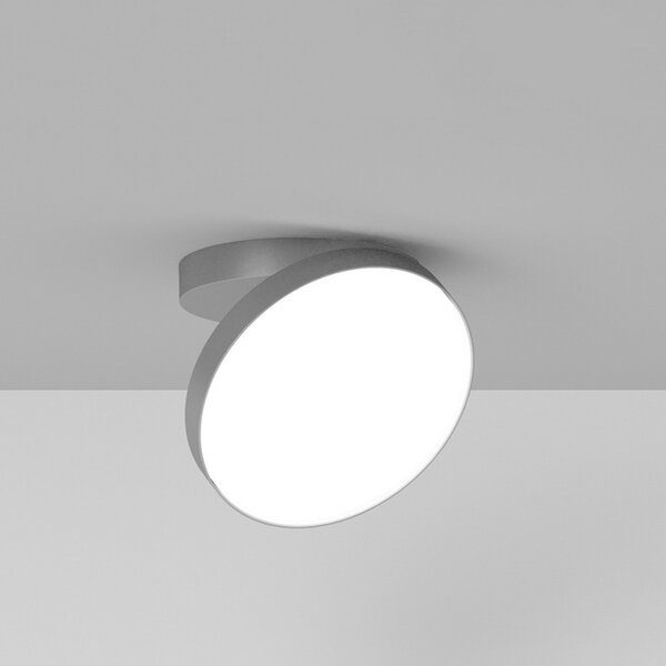 Rotaliana Venere W1 lampă perete LED 2.700K argint, Gri, Camera de zi / sufragerie, Metal, Design
