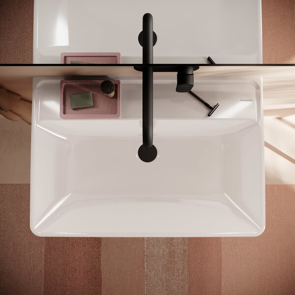 Hansgrohe Xanuia Q lavoar 70x48 cm dreptunghiular clasică alb luciu 60224450