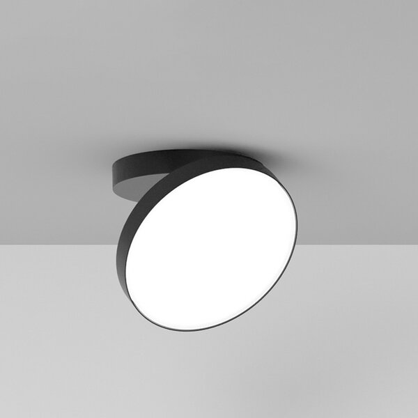 Rotaliana Venere W1 lampă perete LED 2.700K negru, Negru, Camera de zi / sufragerie, Metal, Design