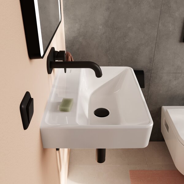 Hansgrohe Xanuia Q lavoar 50x39 cm dreptunghiular clasică alb luciu 60234450