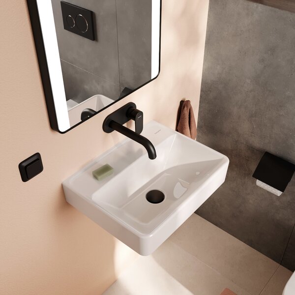 Hansgrohe Xanuia Q lavoar 50x39 cm dreptunghiular clasică alb luciu 60234450