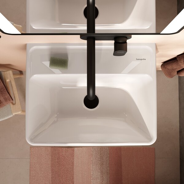 Hansgrohe Xanuia Q lavoar 50x39 cm dreptunghiular clasică alb luciu 60234450