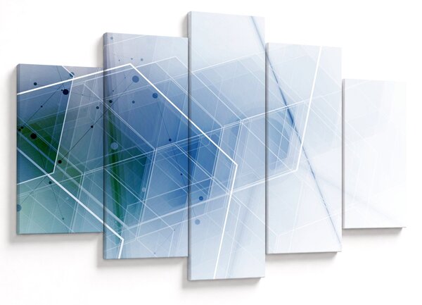 Tablou - Figuri geometrice (150x105 cm)