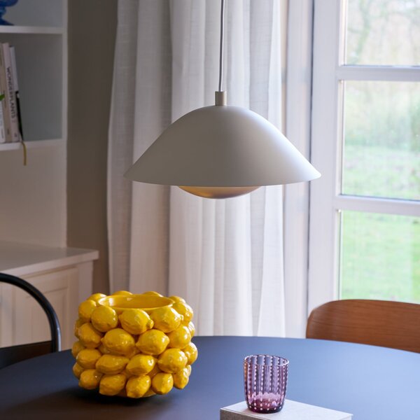 Nordlux Lampă suspendată Freya 35 din metal, bej, reglabil, Bej, Bucătărie, Metal